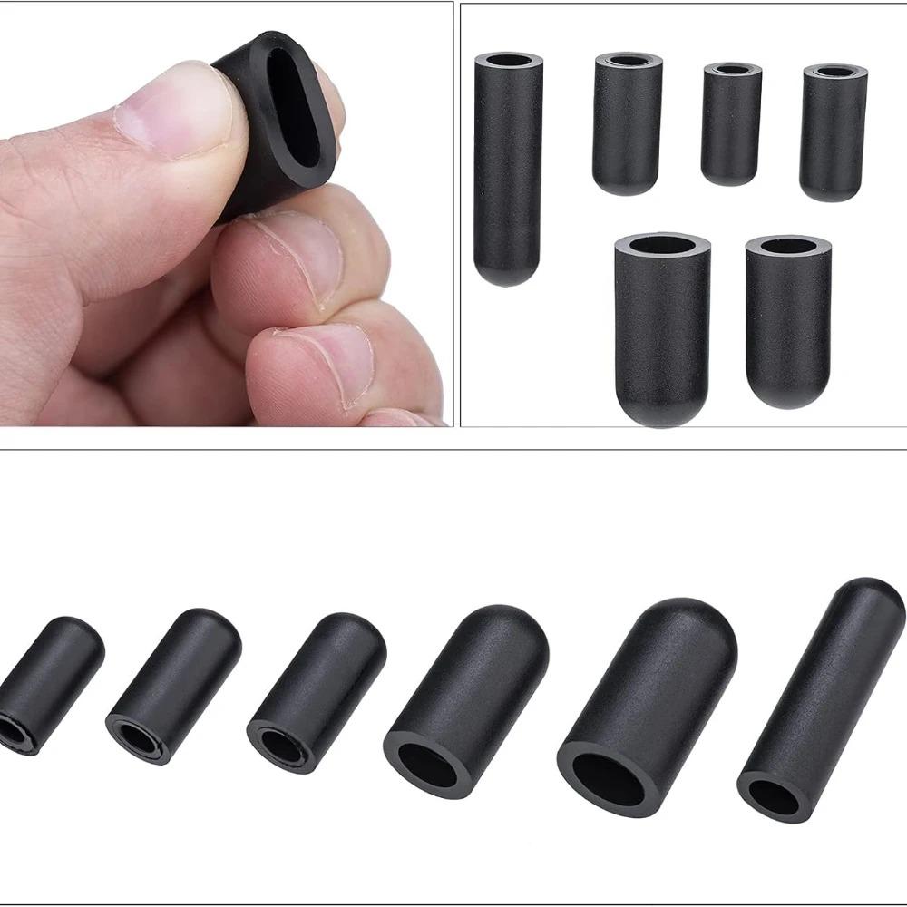80/100Pcs Black Rubber Vacuum Cap Hose End Cap Rubber Boot Cap Dropper Cover Dust cover combination kit