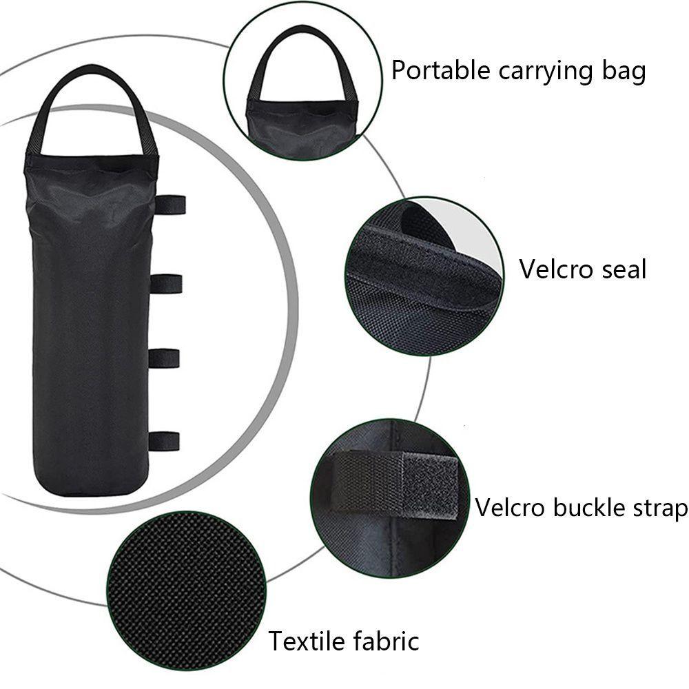 1/4Pcs with Handle Garden Gazebo Foot Leg Black Party Tent Set Durable Weights Sand Bag Outdoor