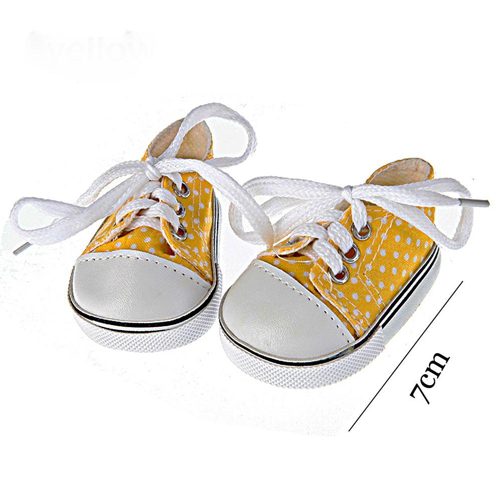 7 см дети 18 дюймов куклы игрушки аксессуары для кукол парусиновая обувь кукольная обувь обувь с волнистой точкой