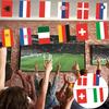 24 European Countries String Flags Mini International Bunting Banners National Country Decoration for School Sports Events Grand Opening Party