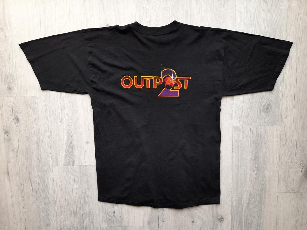Vintage Outpost 2: Divided Destiny Gamer T-Shirt , 90s Gaming Tee , real-time strategy computer game T-Shirt ,Video Game Promo T-Shirt