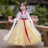 Qiz Hanfu qadimiy kostyum bolalar Xitoy uslubi kichkina qiz kiyimi Tang liboslari malika yubka milliy kostyum bolalar