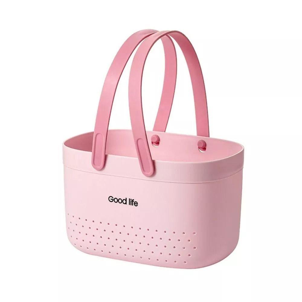 Силиконовая ручная корзина для мытья Большая вместимость Корзина для хранения мелочей Новая корзина для ванной