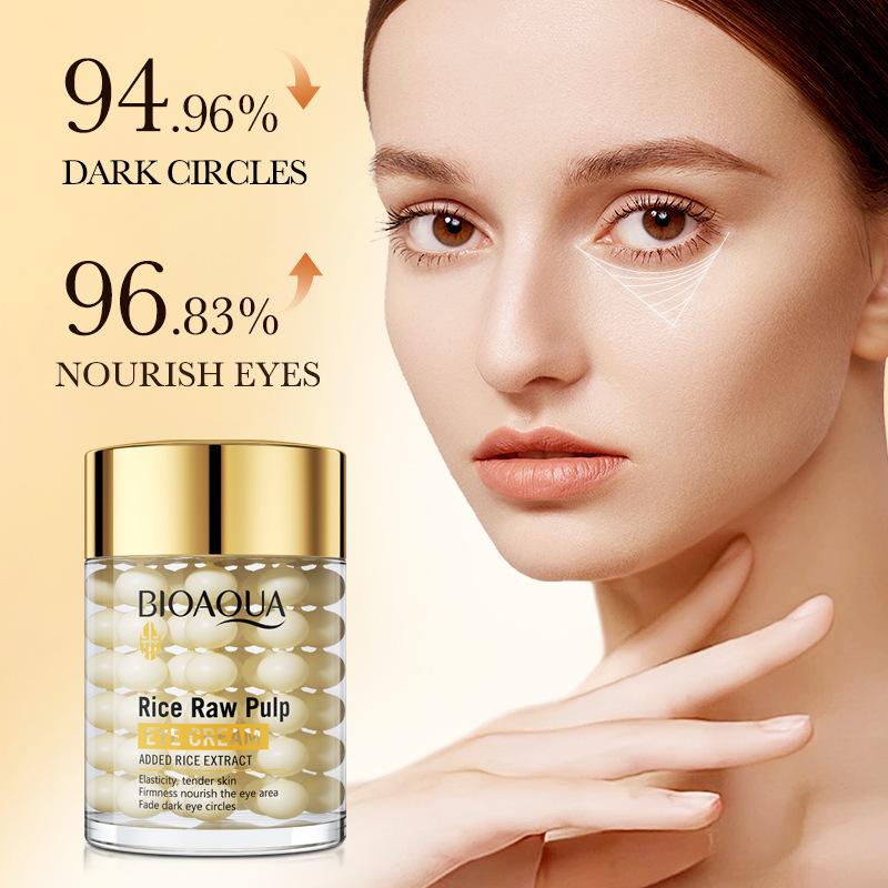 BIOAOUA Укрепляющий улучшает морщины Питательный увлажняющий крем для глаз с рисовым молоком