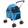 Foldable Pet Stroller Blue 76 x 50 x 100 cm Oxford Fabric