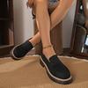 Spring and Autumn Loafers Casual Matte British-style Women's Shoes with Thick Heels and Thick Soles Retro Women's Shoes