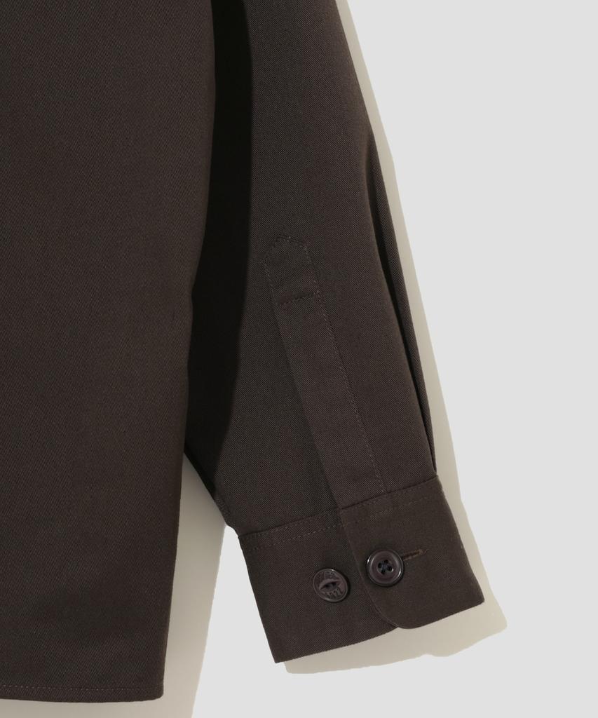 DICKIES X Undercover Long Sleeve Work Shirt Dark Brown