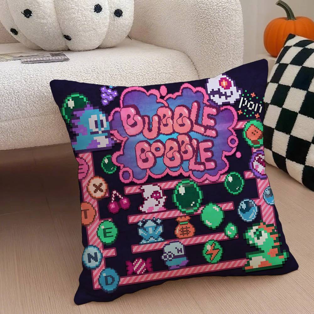 Игра-головоломка B-Bubbles Bobble Наволочка Наволочка против пылевых клещей Невидимая молния Шелковистый короткий плюш Чехол для диванной подушки