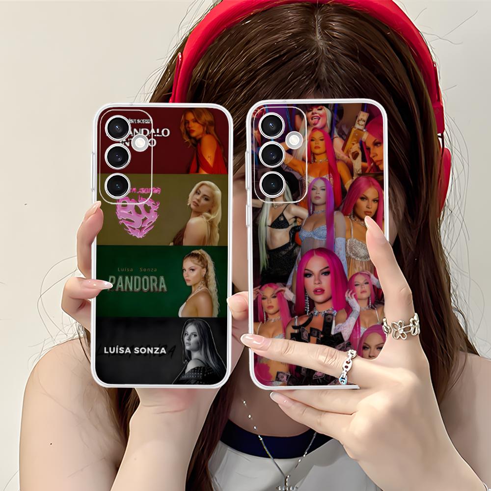Luisa Sonza Mobile Phone Case for Samsung Galaxy S25 S24 S23 S22 S21Plus FE Ultra Clear Colorful Cover Smartphone Luxury