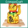 Chinese Lucky Wealth Waving Cat Home Decor Welcome Sculpture Statue Ornament Car