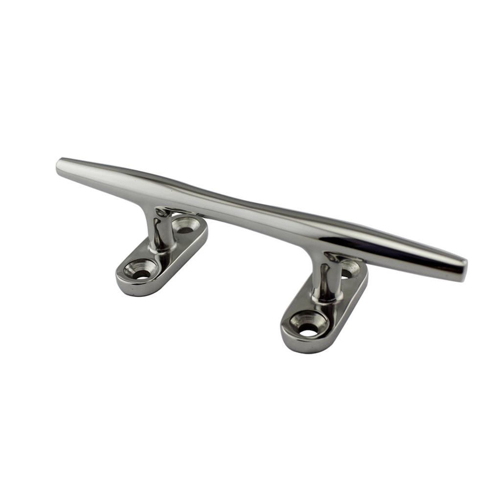 Boat Cleat Open Base 4/5/6//8/10/12 inch Dock Cleat 316 Stainless Steel Marine Grade Boats Hollow Base Cleats