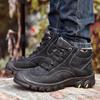 Мужская обувь из натуральной кожи, водонепроницаемые уличные мужские ботинки, удобная мужская прогулочная обувь для походов