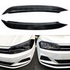 2pcs Car Headlight Eyebrow Sticker for VW Volkswagen Polo Mk6 2019-2023 Front Head Lamp Cover Protector Car Styling Accessories