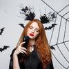 Смешной Хэллоуин Обруч для волос Темная бабочка Фестиваль Аксессуары для волос Вечеринка