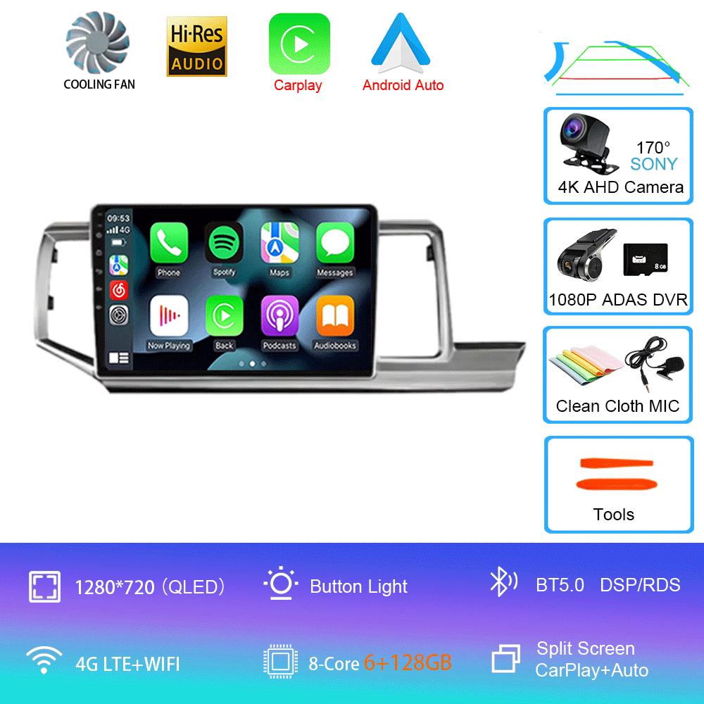 For Honda Stepwgn RHD 2009 - 2015 Android 14 Car Radio GPS Navi Multimedia Video Player Stereo Carplay Auto QLED DSP 2din DVD