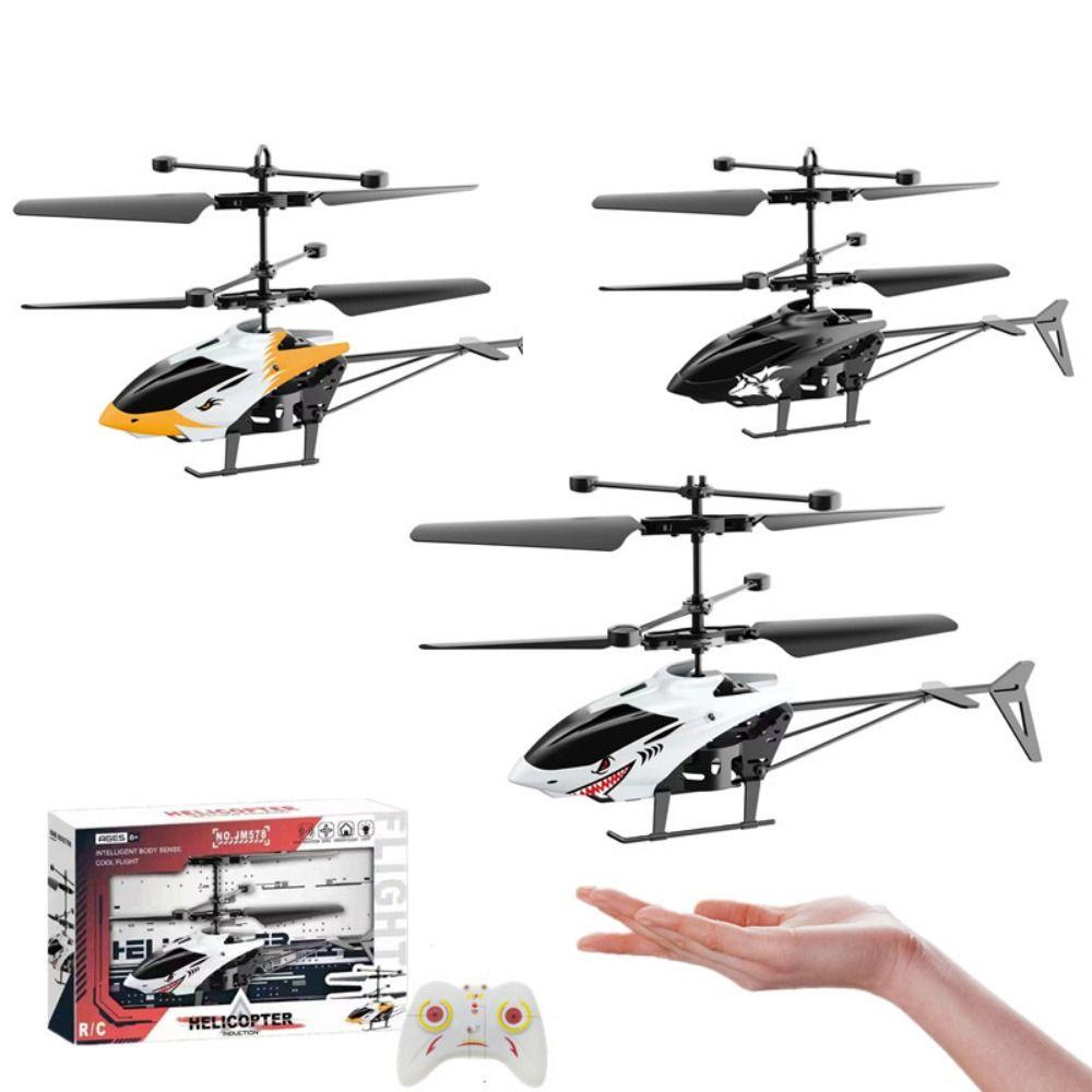 Plastic RC Helicopters White Yellow Black Drone Mini Remote Control Plane  Kids Adults