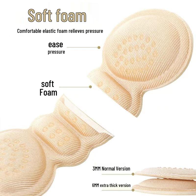 Противоизносные наклейки на каблук-бабочку и нескользящая полустелька для туфель на высоком каблуке