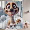 VIKAMA Мультяшная Лиса для Ванной Шторка для Душа Машинная Стирка Нордический Стиль Instagram Ванная Комната Веселье Исцеление и Очаровательные Питомцы