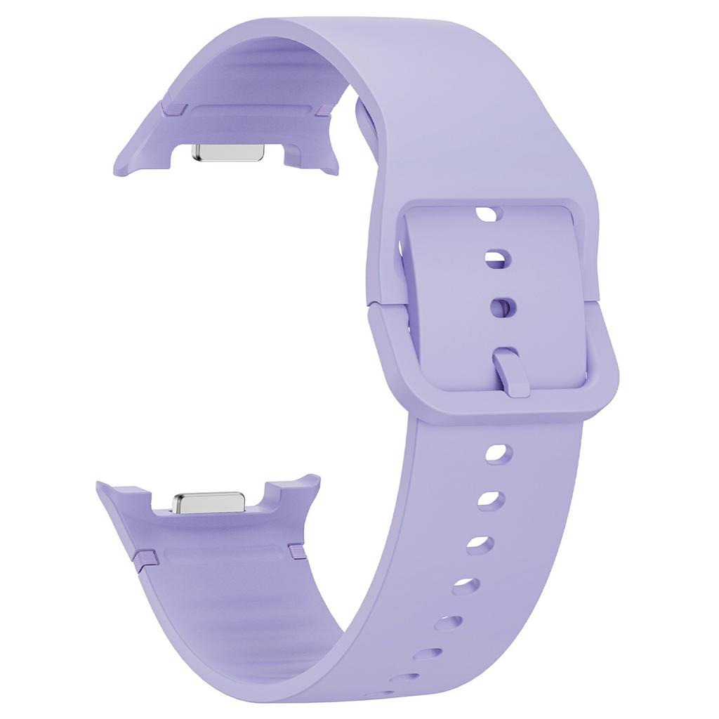 22mm Silicone Watch Band for Samsung Galaxy Watch8 44mm/40mm/Watch8 Classic 46mm Flat Texture Strap, Size L
