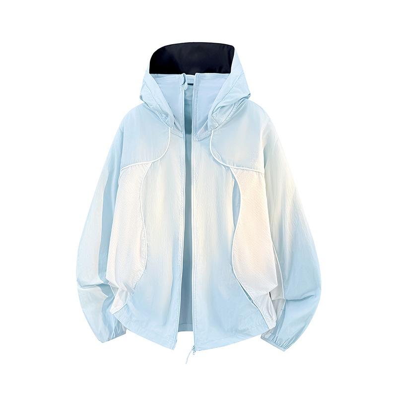 Outdoor UV protection, breathable and cool, hooded sunscreen, women's 1011 new summer thin coat, men's and women's