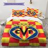 Villarreal logo Bedding Quilt Set Quilt Cover Pillowcase Home Decoration Birthday Gift (1 * duvet cover + 2 * pillowcase, without core)