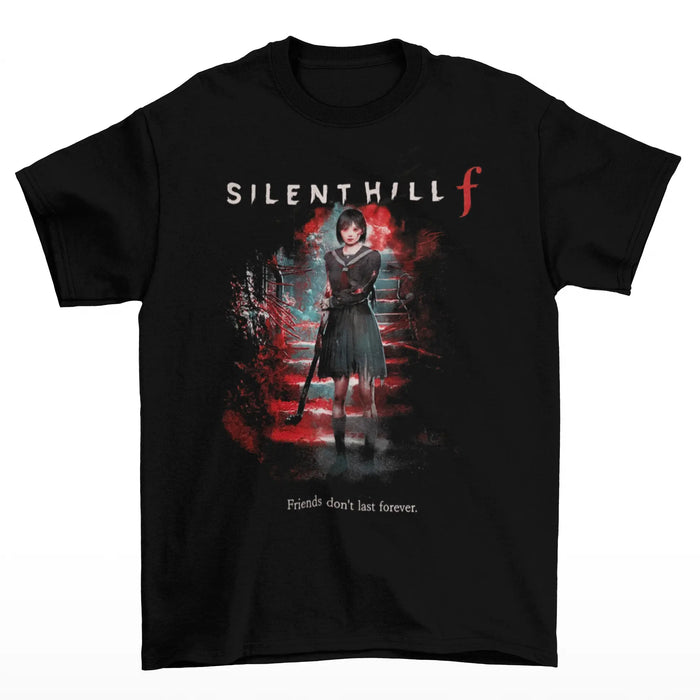 Silent Hill F Хоррор Игра Графический Принт Футболка Любитель Игр Унисекс Футболка Винтажная Унисекс Женская Хлопковая Футболка Харадзюку Y2k Топы