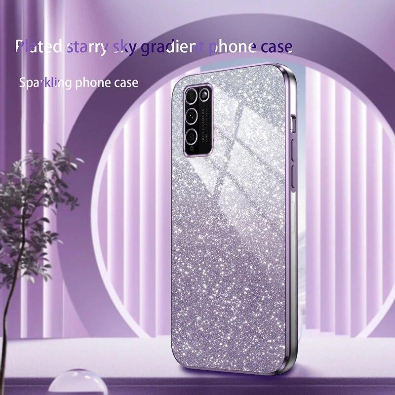 Роскошный чехол с блестящим покрытием Honorx8 X6s x40 для Huawei Honor X8 8x 9x X30 X40 X10 X20 x50 x9a 9x pro 4G 5G