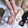 Женские зимние носки из кораллового флиса с кошачьими лапками, домашние плюшевые носки для сна, носки для пола