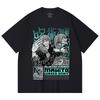 230 г/м² 100% хлопок Jujutsu Kaisen V63 Принт Махито Унисекс Тяжелая хлопковая футболка