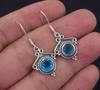 Solid 925 Sterling Silver Blue Topaz Gemstone Handmade Boho Designer Earring Women Earrings Gift For Her Drop Earrings