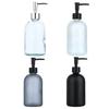 410ml Soap Dispenser Glass Lotion Bottle with Rustproof Stainless Steel for Bathroom and Kitchen Use