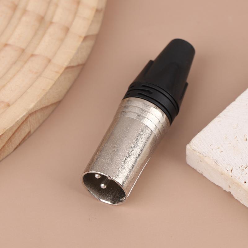 1Pc Pin Xlr Plug Jack Male / Female Microphone Connector Mic Adapter Xlr Cable Terminal Audio Wire Connector