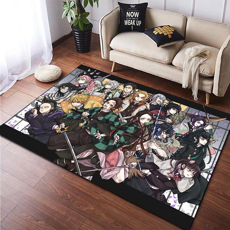 Demon Slayer ковер на заказ, ковер для гостиной, походный коврик, кухонный коврик, коврик для йоги, коврик для ванной, напольный коврик, украшение для комнаты, кухонный коврик