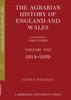 The The Agrarian History Of England And Wales by Edith H. Whetham - Paperback Book