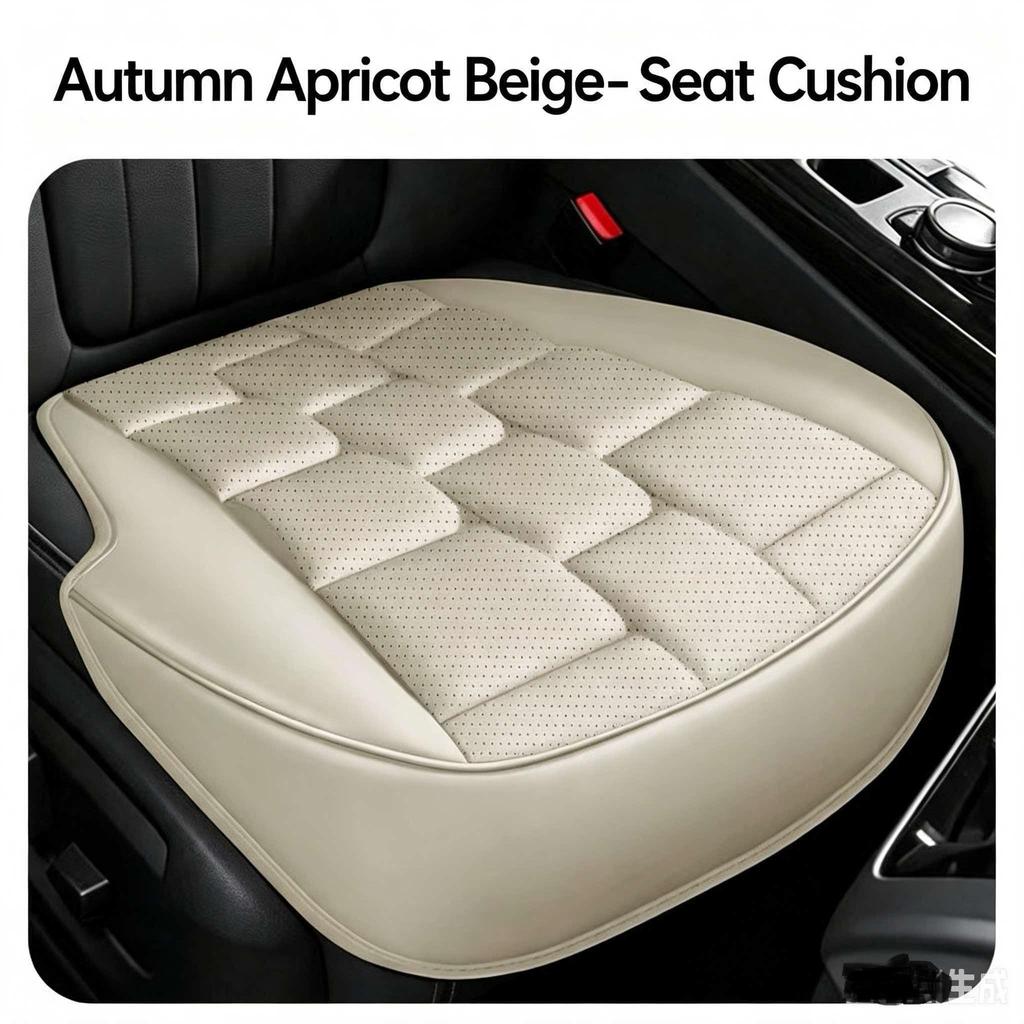 2026 New Car Seat Pad Four Seasons Universal Seat Pad Advanced Sense Perforated Ventilation Single Piece Creative Fun Seat Pad