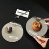 Square Round Serving Tray Stainless Steel Baking Dessert Tray Coffee Tray  Kitchen Tableware