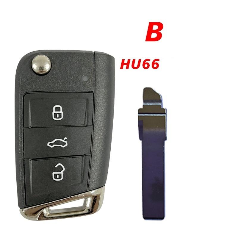 CN001068 Aftermarket MQB For Volkswagen Golf Touran POLO ETC 3 Button Flip Key Remote FCCID 5G0 959 752 BA