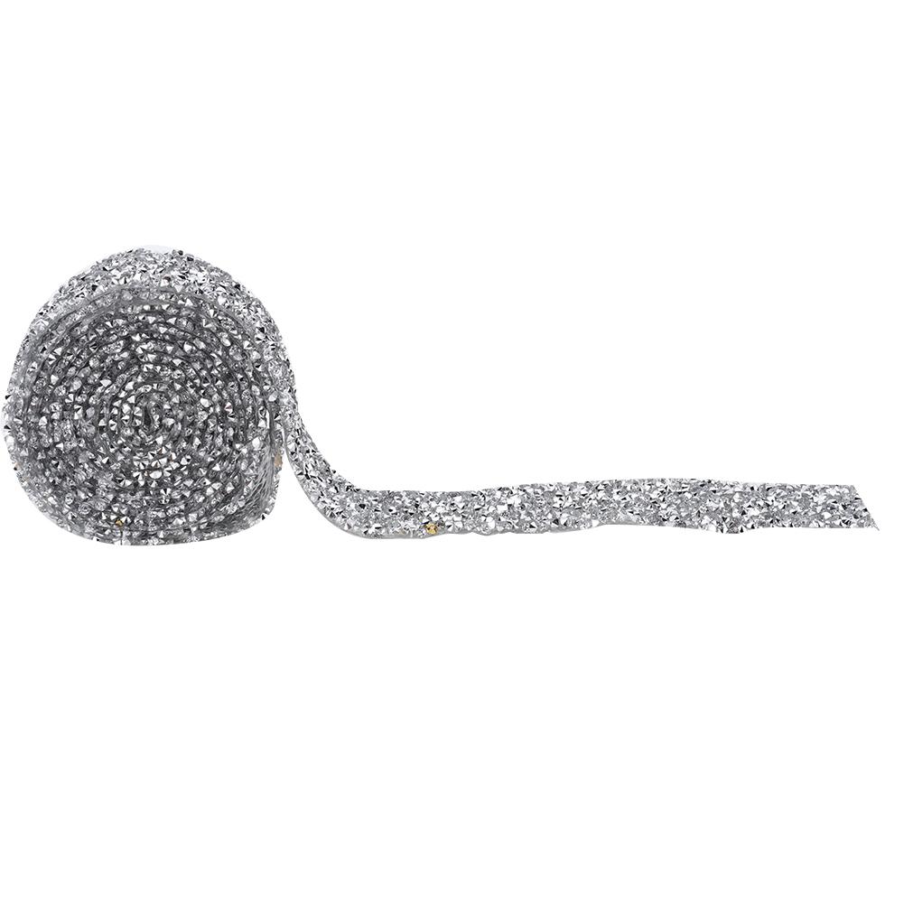 Отделка цепочкой из стразов шириной 3 см, термофиксация, сетчатая лента с бриллиантами из смолы, украшение для пояса свадебного платья, 150 см