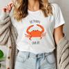 Fisherman Trend Tshirt Crab Life Get Snappy Shirt Funny Shirt Marine Life Shirt Ocean Lovers Tshirt Sea Life Tee Funny Slogan Beach Life
