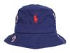 (Polo Ralph Lauren) Men's and Women's Wingfoot Multi-Embroidered Cotton Bucket Hat P Wing 01080280 LXL Size NAVY MULTI [Used]