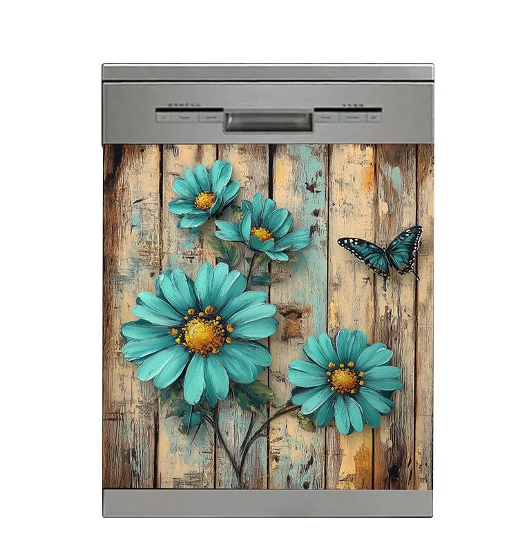 1 шт. Наклейки Самоклеящиеся Наклейки на Стену Водонепроницаемая Наклейка для Посудомоечной Машины Холодильник ПВХ Домашний Декор Обои Кухня