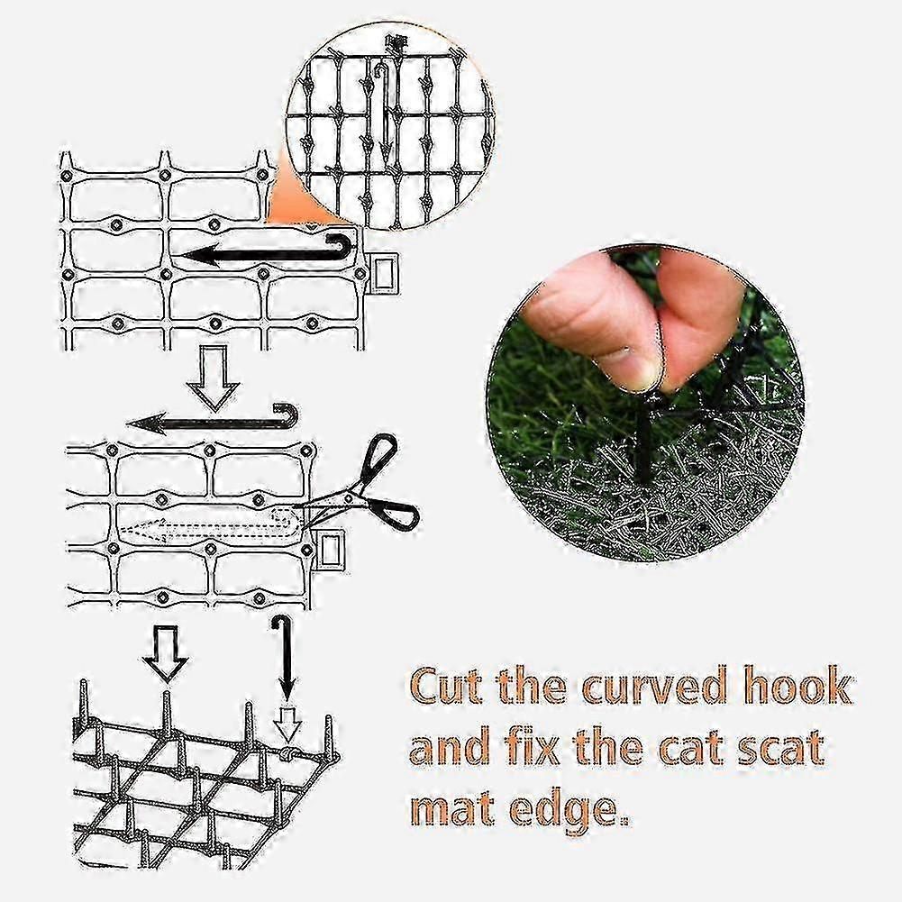 Cat Scat Mat with Spikes, Pet Repellent Deterrent Mat for Indoor Outdoor Use