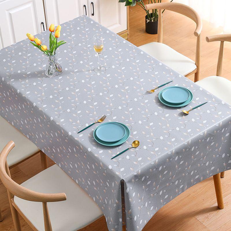 Маленькие свежие стильные бытовые скатерти для украшения стола в гостиной, прямоугольная водонепроницаемая и маслостойкая скатерть