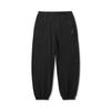 Li Ning X Jackie Chan Collaboration Kung Fu Series Solid Color Mid-Rise Comfortable Breathable Tapered Knit Sports Pants Men Bottoms Black AYKU795-1