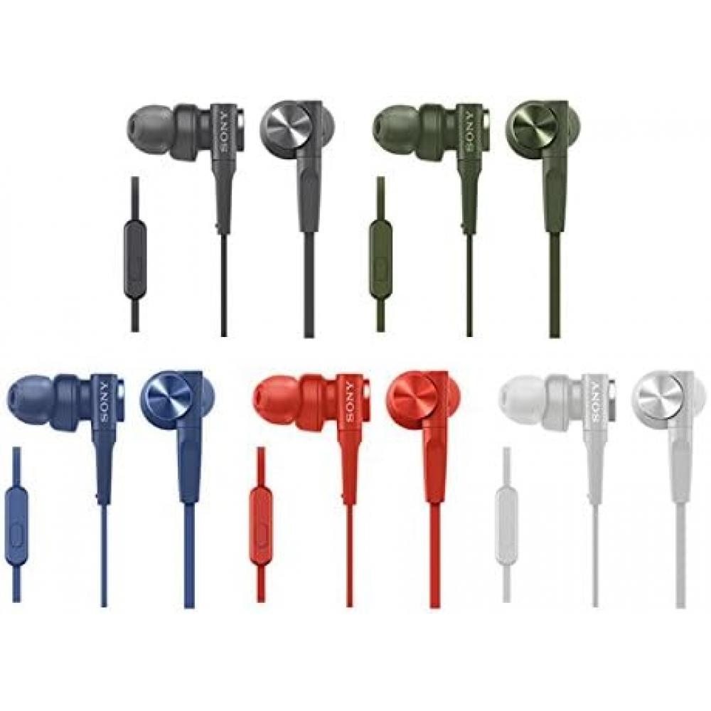 Sony Наушники Deep Bass Модель MDR XB55AP Канального типа Пульт дистанционного управления Микрофон в комплекте Зеленый MDR XB55AP G одиночный элемент Зеленый