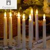 LED Candle Flameless Taper Candles, Battery Operated, Fake Flickering Candlesticks, Electric Long Candles for Wedding,Home Decor