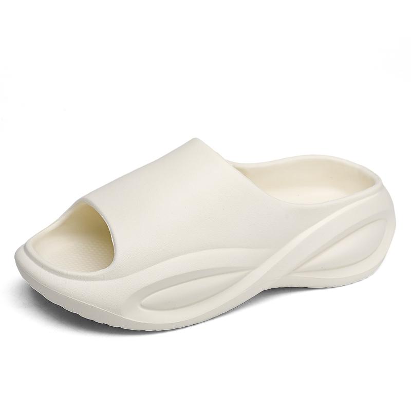 Мужские и женские тапочки Летние пляжные повседневные удобные сандалии с мягкой подошвой для использования в помещении и на улице Нескользящие шлепанцы для ванной