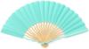 Nishikawa Shouroku Shoten UNEUNE Folding Specially Day Pop Color Summer Folding Stylish Design for Women Fan, Boxed, Mother's Gift, Fan, (Mint)