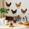 Creative Country-style Simulation Rooster Kitchen Dining Room and Home Background Decoration Wall Stickers