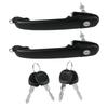 Front Left & Right Door Handles w/ 4 Keys for VW Sharan for Polo 3 for SEAT Alhambra,Replace for 6N0837207D,6N0837207C,6N0837207